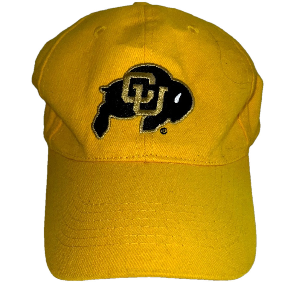 College Athletes, Yellow Cap with Co. Buffaloes Emblem, Adult